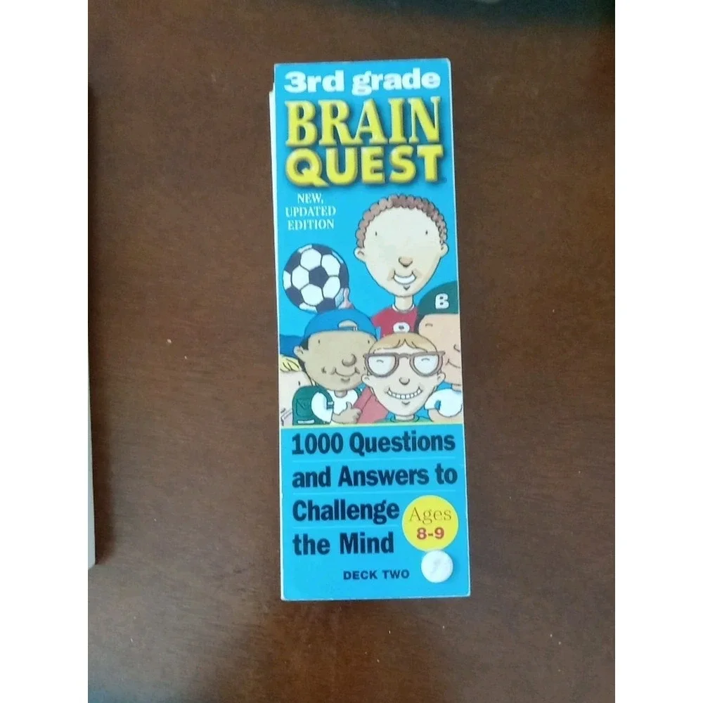 Brain Quest Lot 3rd Grade New Updated Edition Deck One & Two 1990's Teaching Aid